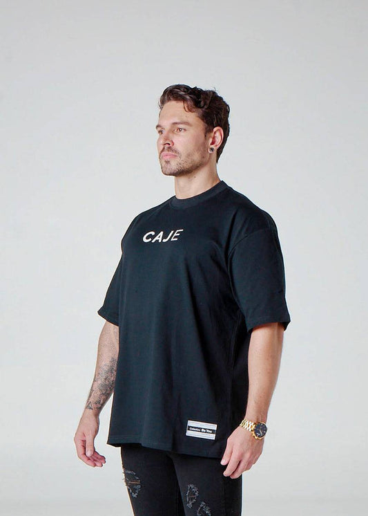 Black Unisex Oversized CAJE Tee - CAJE Threads