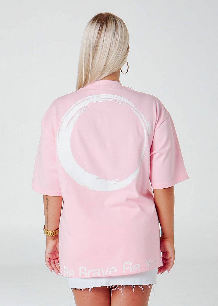Pink Unisex Oversized CAJE Tee - CAJE Threads