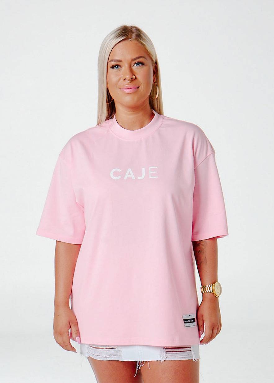 Pink Unisex Oversized CAJE Tee - CAJE Threads