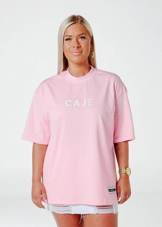 Pink Unisex Oversized CAJE Tee - CAJE Threads