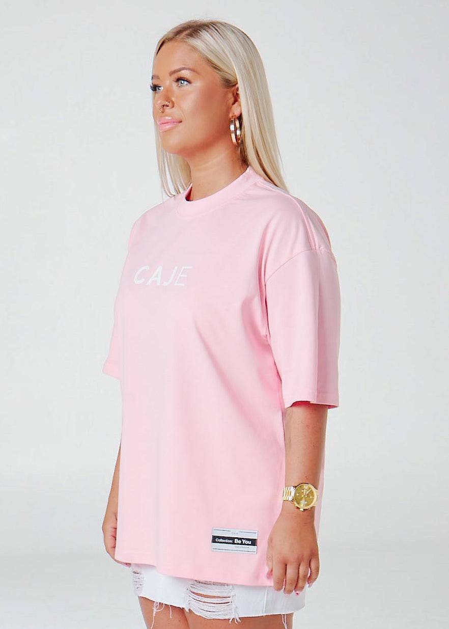 Pink Unisex Oversized CAJE Tee - CAJE Threads